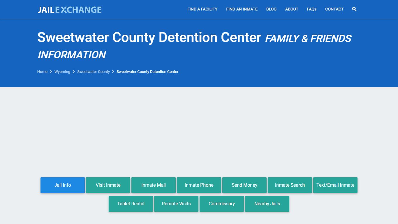 Sweetwater County Detention Center WY | Booking, Visiting, Calls, Phone